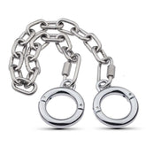 BDStyle Class Stainless Steel BDSM Play Thumb Cuffs Steel Sex Toys